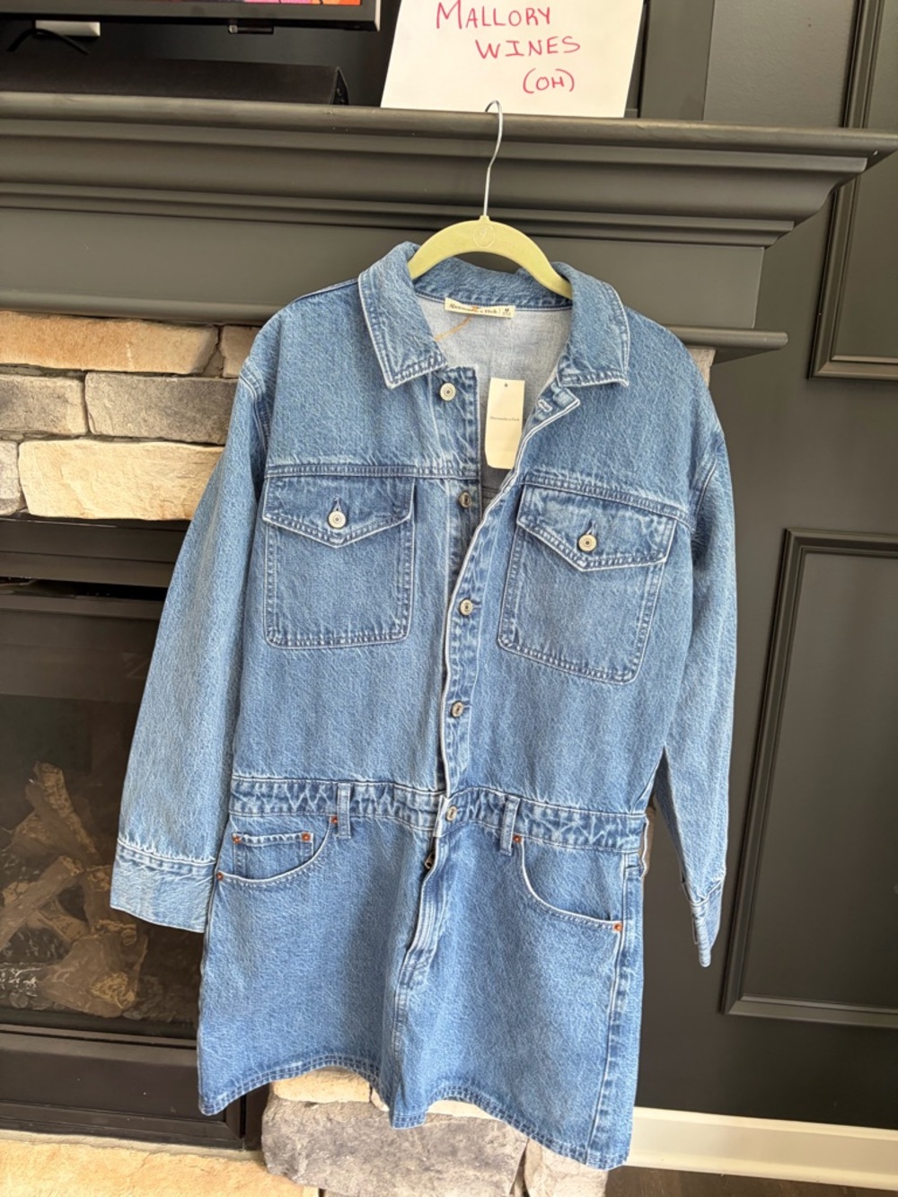 Abercrombie & Fitch Light Blue Denim Jacket